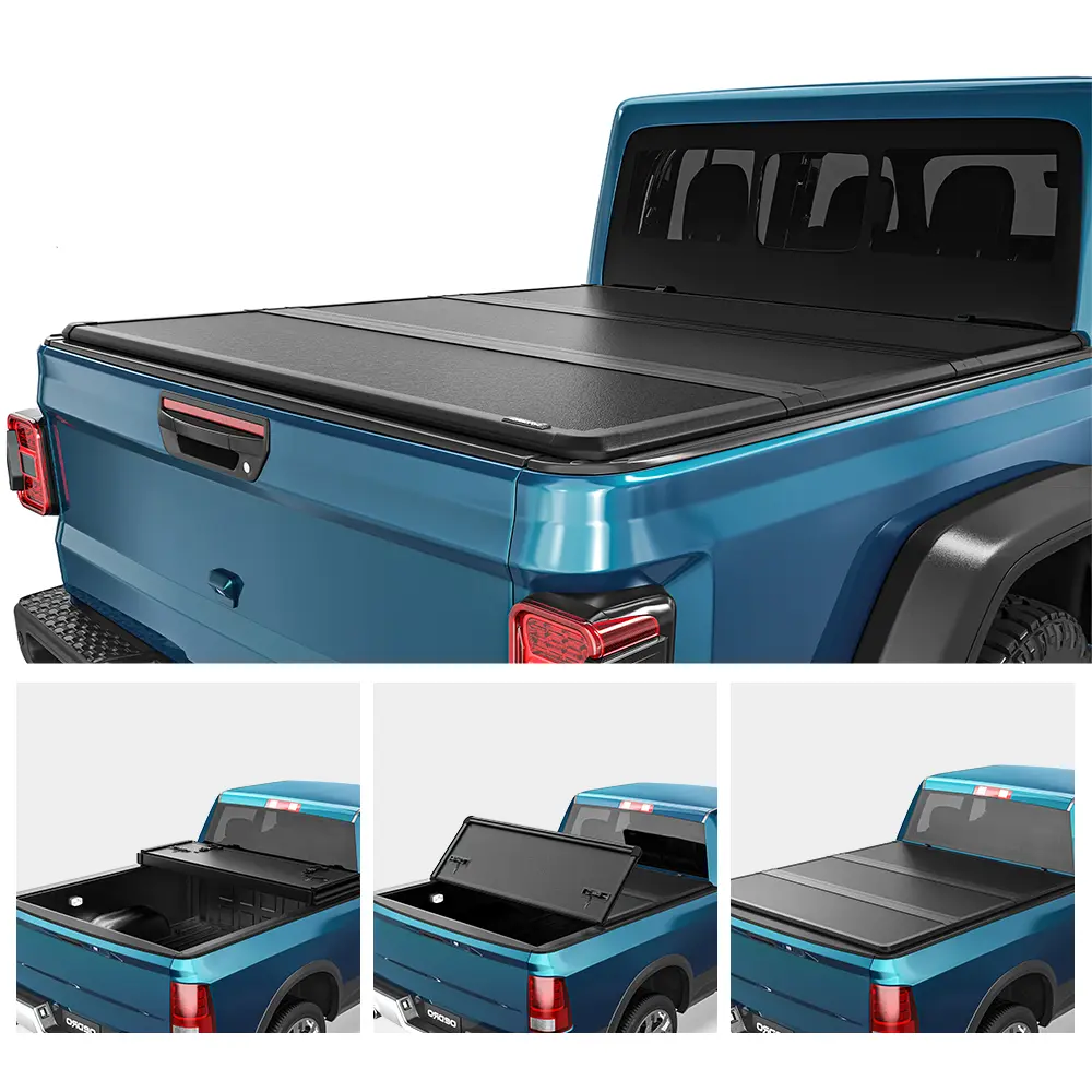 5ft Bed Soft Roll-Up / Soft Tri-Fold / Hard Tri-fold Truck Bed Tonneau Cover Compatible with 2020-2024 Jeep Gladiator/JT