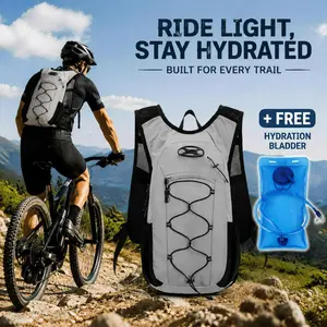 New Nylon Waterproof Hydration Vest & Backpack - Adjustable, Lightweight, Breathable, Large-Capacity Gear for Running, Cycling, Hiking