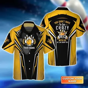 Bowling Hawaiian Shirt For Men, Women, Bowling Team shirt, Yellow Bowling You Do