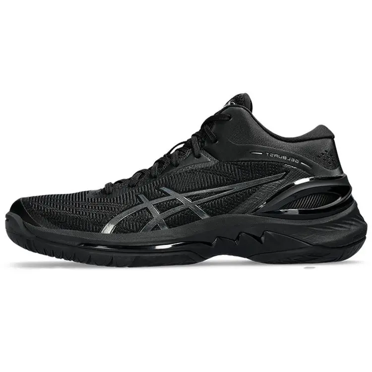 ASICS Gelburst 28 Black Gunmetal Minimalist Comfort Mid Top Basketball Shoes Men's 1063A081-001