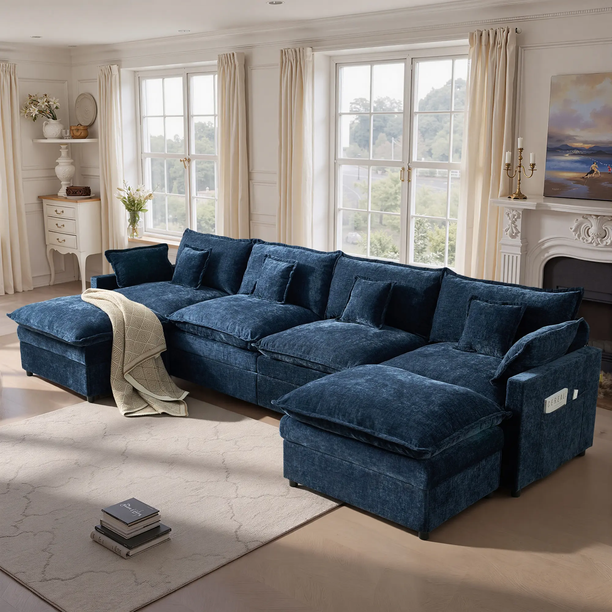 Dark Blue Chenille 3