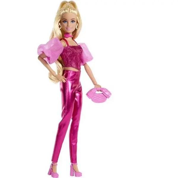Mattel - Barbie Deluxe Style with Blonde Hair in Pink Metallic Corset Outfit  [Collectible Figurine/Statue/Bust] Paper Doll
