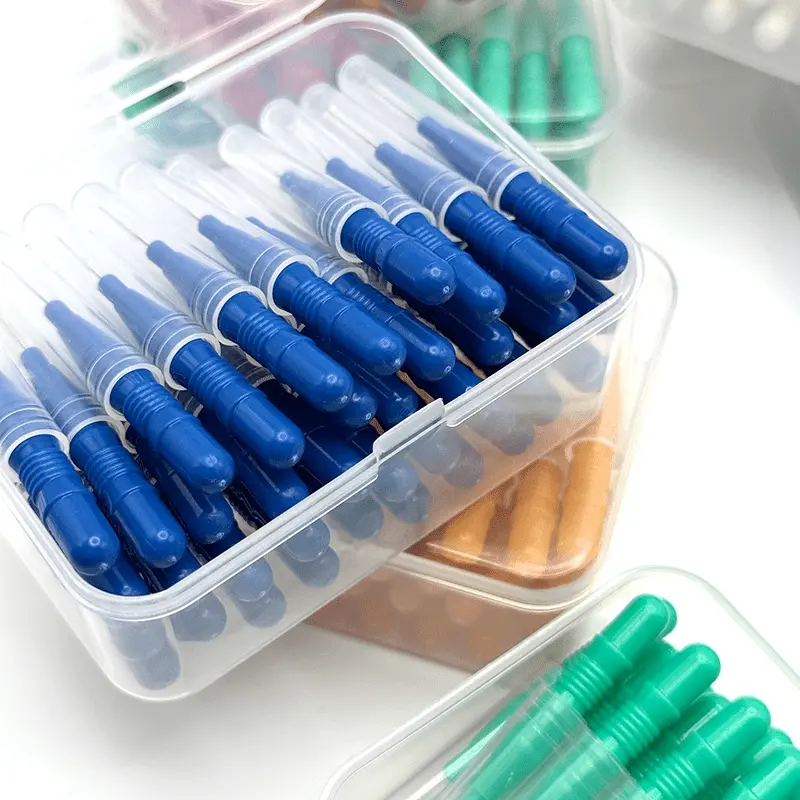 2025 New 40 Pcs Interdental Brush Health Care Tooth Escova Interdental Cleaners Orthodontic Dental Teeth Brush Oral Hygiene Tool Brush Dental Cleaning Kit Oral Care Supplies Christmas Gifts