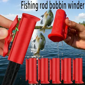 5/6pcs Fishing rod and line reel, outdoor fishing reel, portable reel reel, suitable for fishing at docks or outdoors - easy to install