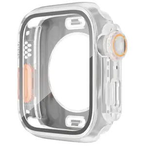 Waterproof iWatch Protective Case, Full Coverage Screen Protector Compatible with Apple Watch 40mm 41mm 44mm 45mm, Dustproof Scratch Resistant Smartwatch Cover for Daily Wear, Sports & Outdoor Use