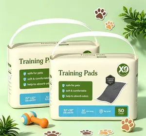 X9 active bamboo charcoal dog training pad (50 pieces)-high quality, super absorbent, soft and comfortable, neutralizes the smell of puppies, senior dogs and incontinent dogs, and is very suitable for apartments, narrow spaces or mobile life.