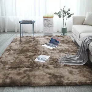 Solid Color Tie-dye Fluffy Rug, Multi-size Non-slip Soft Floor Mat, Rugs for Living Room, Modern Floor Carpet for Home Living Room Bedroom Decor, Rugs for Living Room, Decorative Fluffy Rug