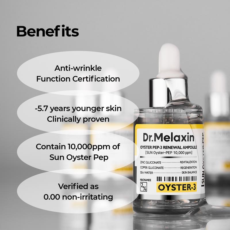 [Dr.Melaxin Official] Oyster Pep-3 Renewal Ampoule | Anti-aging, Wrinkles, Elasticity, Brightening, Dull Skin, Firming | Korean Cosmetics