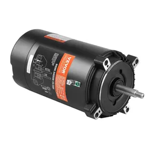 【DealsForYouDays】VEVOR 1 HP Pool Pump Motor,  56J Frame, 115V(9.8 Amps)/230V(4.9 Amps) 3450 RPM, 60Hz, 1.4 Service Factor, 90μF/250V Capacitor, CCW Rotation Round Flange Replacement Motor
