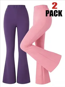 Girls' Bottoms Set, Pants, Comfortable Fabric, All-Season Wear, Suitable for Various, Everyday Ideal for Daily Outdoor Activities, Basic