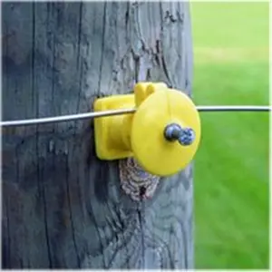 212 MAIN Woodpost Knob Insulator Nails - Electrified Wire Fasteners for Wooden Posts, Ideal for Camping & Hiking Tent Setup