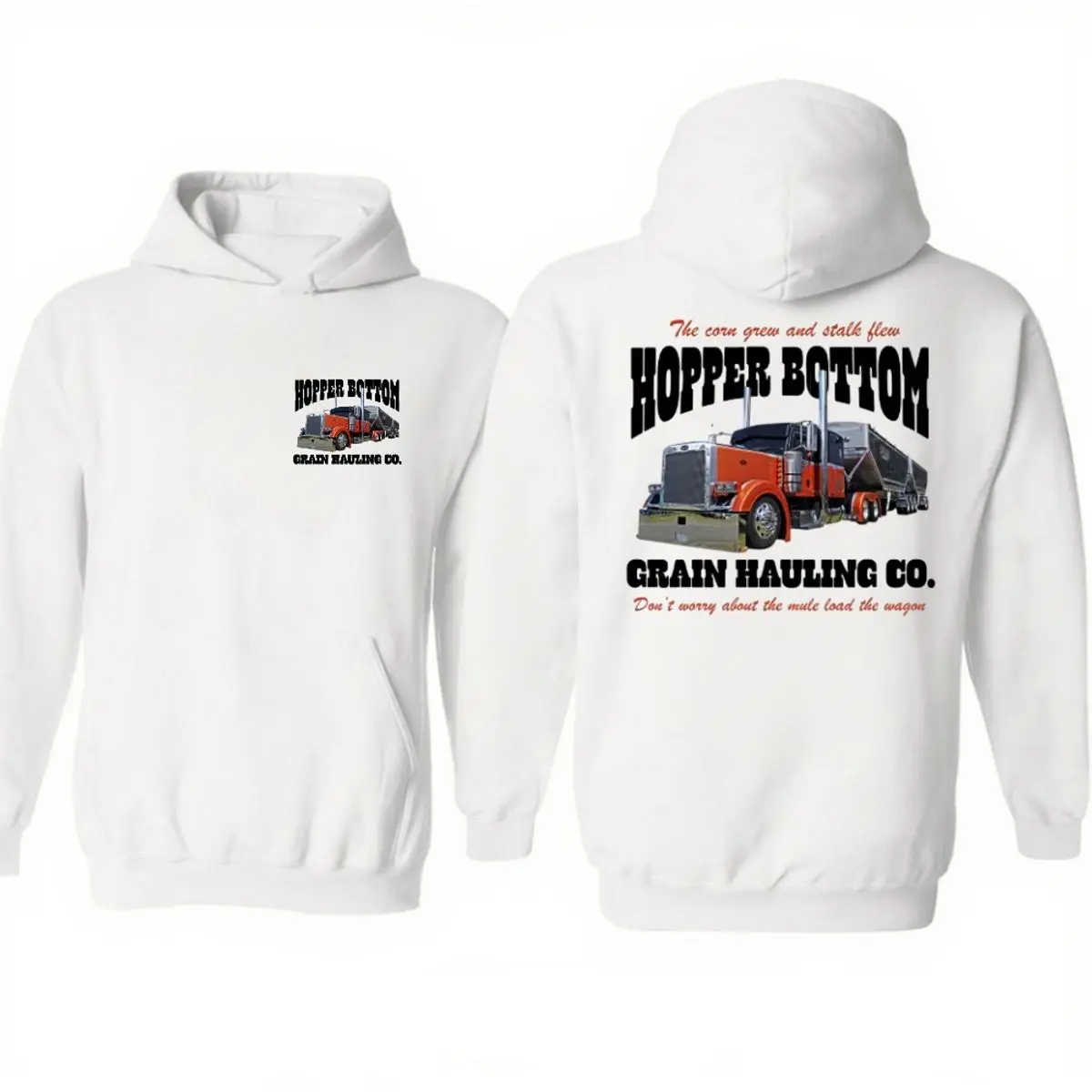 Hopper Bottom Mafiia Shirt, Hopper Bottom Grain Hauling Co. Semi Truck Graphic Tee, Gift For Truck Drivers, Unisex Sweater Pullover Tee