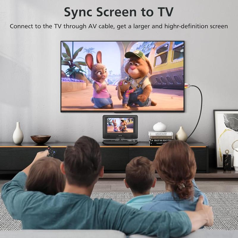 Ultra-thin HD 9.8 inch mobile DVD player with TV portable evd player car DVD player supports SD card/USB/CD/DVD and multiple disc formats