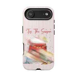 Tis The Season Christmas Phone Case - Christmas Cute Phone Cover For iPhone 17 Pro Max 16 Plus 15 14 13 12 11 Air - Aesthetic Winter Holiday Gift for Her Him - Xmas Gift