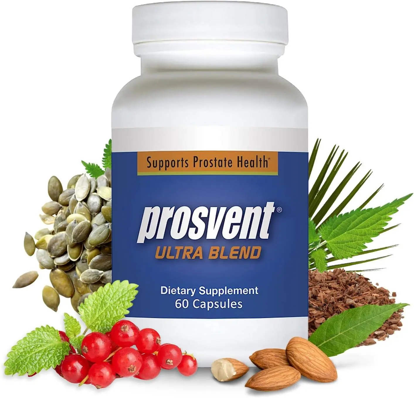 Herbal Softgel Supplement | Plant-Based Blend with Saw Palmetto, Pygeum & Botanicals | 60 Count | Adult Daily Formula