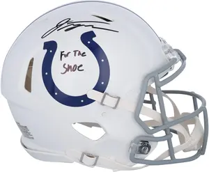Jonathan Taylor Indianapolis Colts Autographed Riddell Speed Authentic Helmet with "For the Shoe" Inscription - Fanatics Authentic Certified