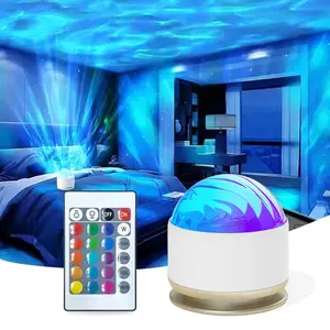 2 in 1  Northern Lights Projector, 16 Color Aurora Night Light Projector, Ocean Wave Projector with Remote Control, USB Recharge Northern Lights Projector for Bedroom Home Decor Gifts (Aurora & Wave)
