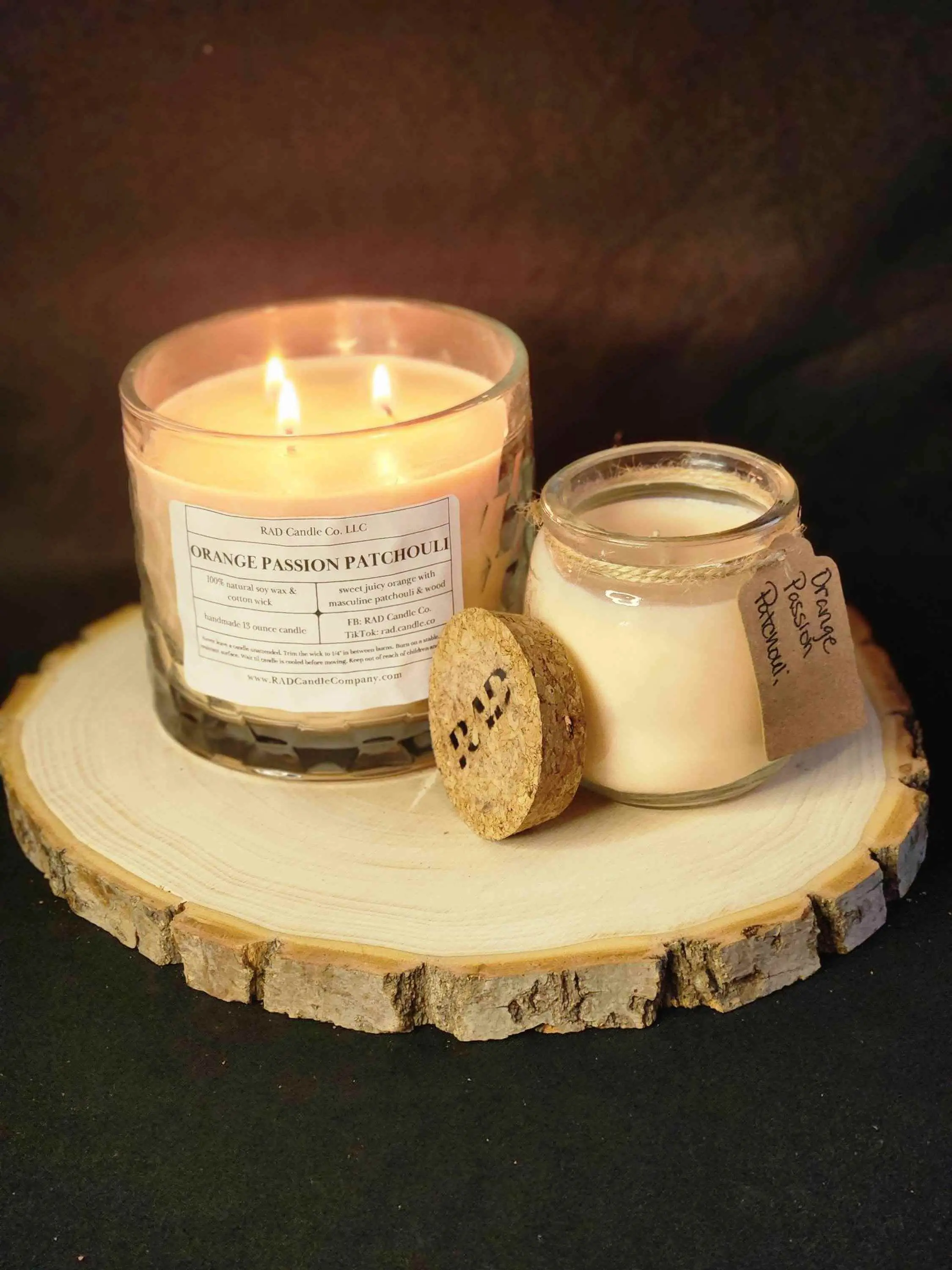 Orange Passion Patchouli Scented Candle - Fragrance for Home Decor & Freshening