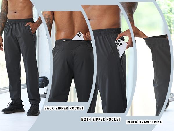 RPOVIG Men's Tracksuit Sweatsuits 3 Piece Quarter Zip Pullover Men Long-Sleeve T-Shirts Pants Athletic Hiking Camping Jogger Outfits