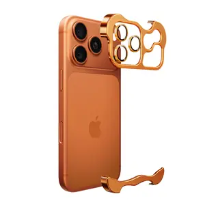 Borderless Electroplated Glossy Case For iPhone 17 Pro Max Air 17/16/15/14/13 Hard Shockproof Bumper Shell Irregular Titanium Alloy Lens Camera Protection Frameless Minimalist Protective Cover Elastomer Inlays Easy Fit Extremely Highlighting Personality