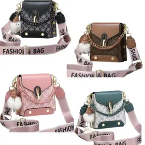 Small Square Korean Style Crossbody Bag With accessories  - Fashion Mini Phone Bag for Women with Adjustable Shoulder Strapand Simple Design - Perfect for Summer and Daily Use