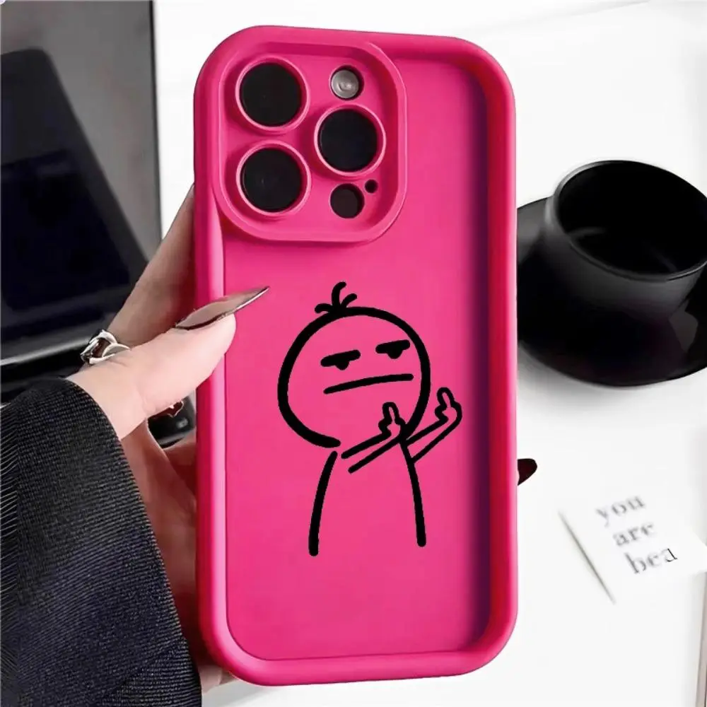 Cartoon Character Pattern Phone Case, Cute Phone Protective Cover, Phone Accessory Compatible with iPhone 7 8 X 11 12 13 14 15 Plus Pro Max