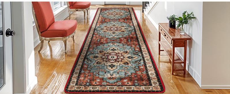 Shilucheng 2x10 Runner Rug Hallway Kitchen Runner Washable Non Slip Durable Waterproof Pet Kid Friendly Stain Resistant Easy to Clean Vacuum Friendly Affordable