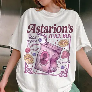 [Sale off up to 50%] Astarion’s Juice Box BG3 Shirt, Funny Astarion Game Fan Shirt, Baldur’s Gate Inspired Tee, Dark Humor Tee Gift, Graphic Streetwear T-shirt