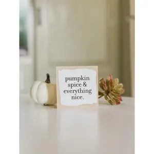 Pumpkin Spice and Everything Nice Mini Block
