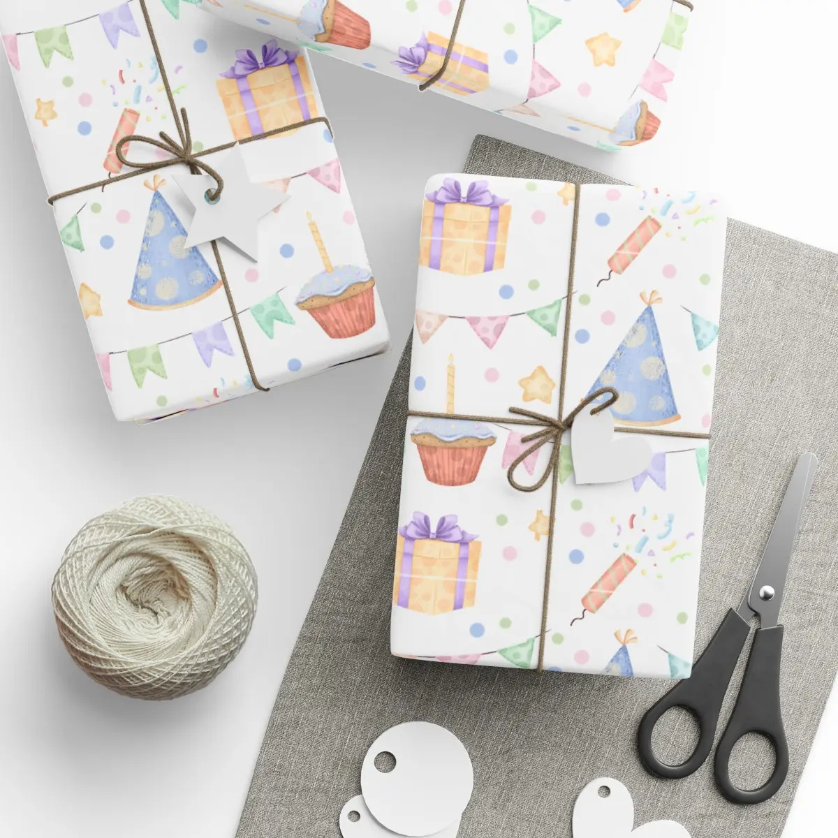 Pastel Birthday Wrapping Papers