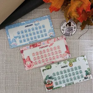 Year of the Gnome Saving Challenges | Yearly/Monthly Saving Trackers Bundle | Cash Envelope Stuffing