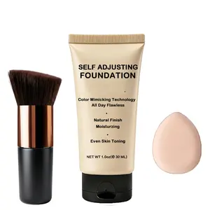 Color Changing Foundation, Moisturizing Lightweight Foundation, Full Coverage Concealer for Pores & Fine Lines, Natural Finish, Smooth Hydrating Tinted Face Makeup for All Skin Types