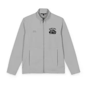 Men's Soft Shell Coat, Casual Menswear Top with Camouflage Paw Print Chest Logo