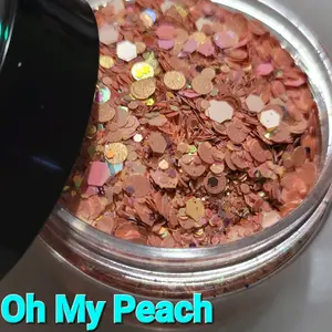 Oh My Peach Glitter