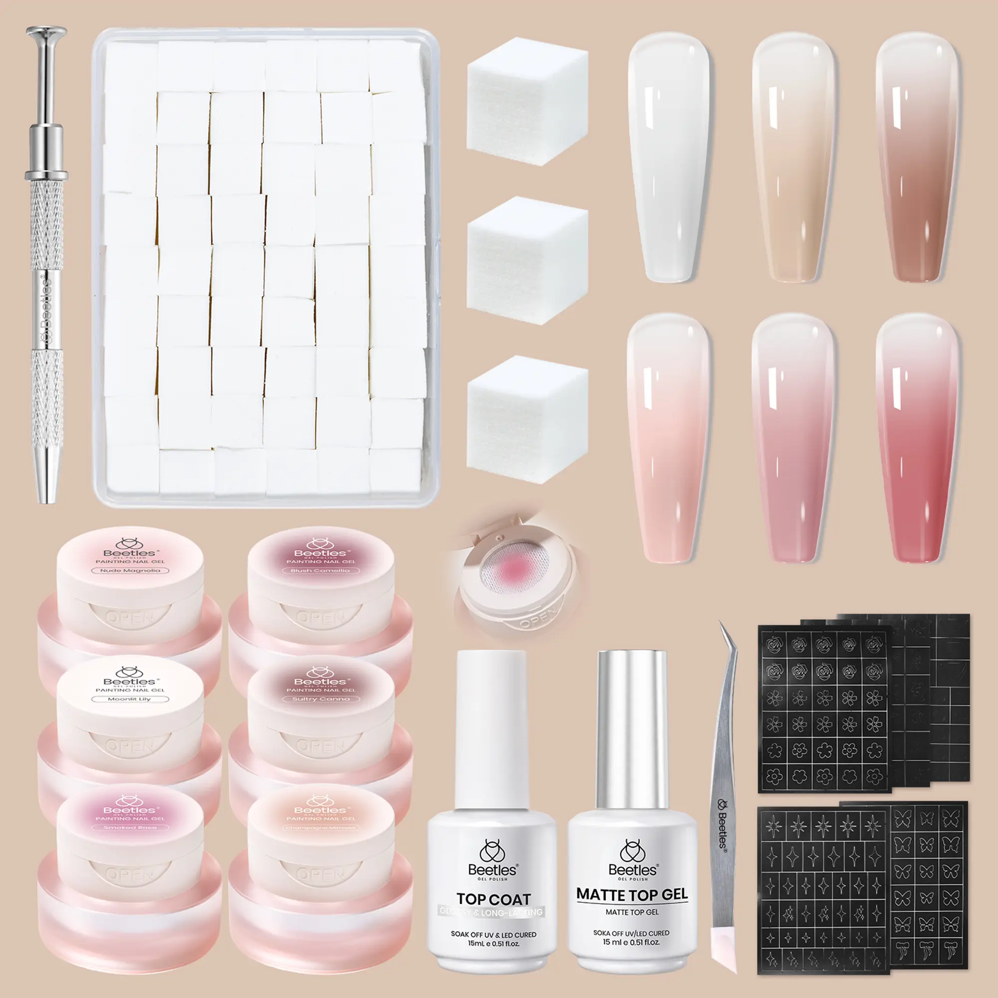 6 Colors Muted Blossom