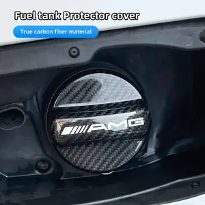 For Mercedes Benz AMG GLE GLS CLA CLE GLC CLS GLA W223 W213 W206 W464 W247 W167 W166 W222 W205 W204 W177 W246 W212 W221 W463 Carbon Fiber Car Fuel Tank Cap Cover Sticker