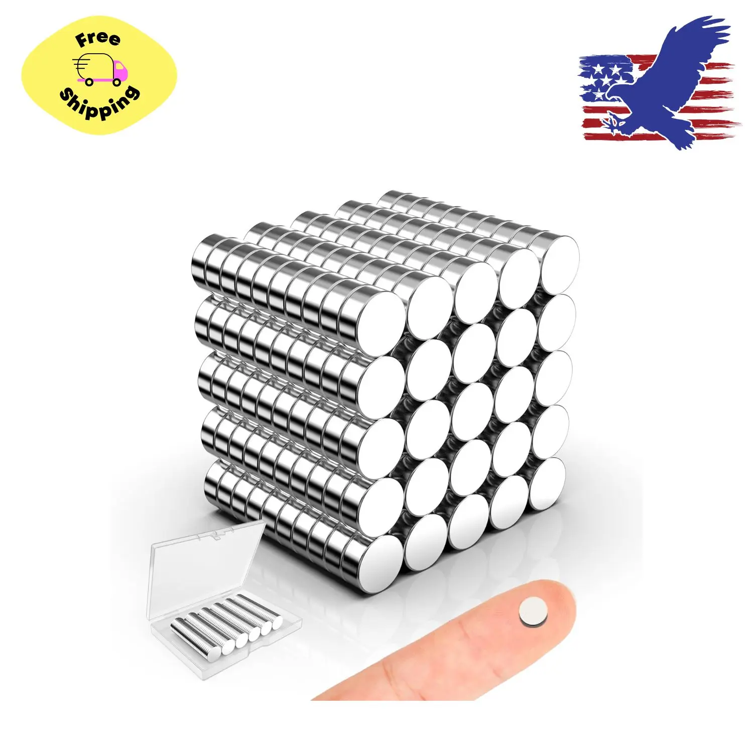 Magnets for Crafts, 250 Pack 5x2mm