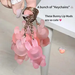 Rabbit Shape Matte Lip Gloss, Velvet Long-Lasting Lipstick, Moisturizing Colorful Lip Balm, Easy Application, Women's Makeup Gift