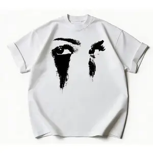 Retro Vintage Portrait Graphic Cotton T-Shirt Unisex Casual Wear Round Neck Premium Fabric Menswear Perfect Gift For Men And Women 100%25 Pure Cotton Soft Texture Breathable Streetwear Tshirt