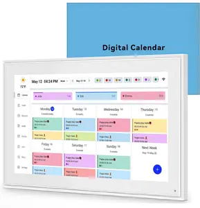 Calendar: 15-inch Wall Planner Digital Calendar & Chore Chart, Smart Touchscreen Interactive Display for Family Schedules – Wall Mount Included, Great for Organizing Your 2025 Calendar