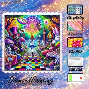5D DIY, high-grade velvet canvas, diamond art, diamond painting, dream fairy tale AB diamonds, fairy dust diamonds, crystal diamonds, perfect home decoration, handmade diamond art painting kit, special craft diamond art kit, Diamond Painting Kits