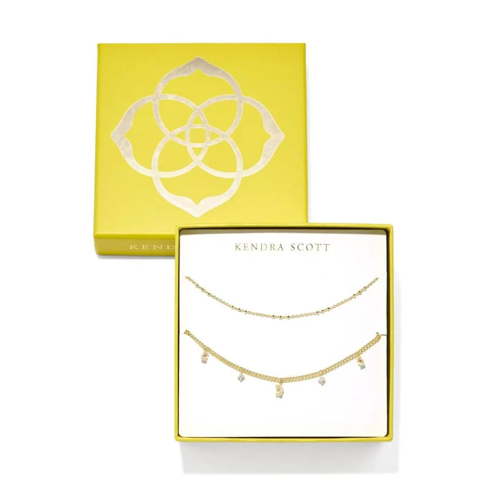 Kendra Scott Meridith Necklace Set - Dichroic Glas Kendra Scott Meridith Necklace Set - Dichroic Glas