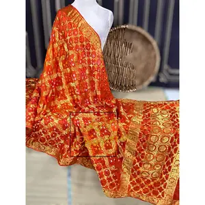 Bandhani silk dupatta