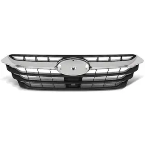 Fit For 2020-2022 Subaru Legacy Front Bumper Upper Grille Grill Black Chrome