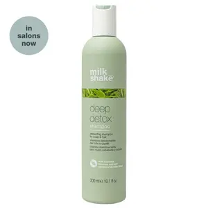 Milk Shake Deep Detox Shampoo 10.1 fl oz - Cleansing & Nourishing for All Hair Types with Green Tea Extract & Milk Proteins