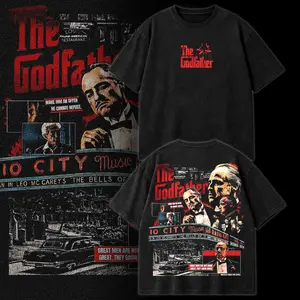The Godfather Mafia Crime Movie Graphic Shirt – Vintage Washed Classic Gangster Film Streetwear Tee Hoodie Style, Retro Mafia Cinema Poster Artwork Oversized Unisex Top, Legendary Crime Movie Apparel for Godfather Fans & Cult Film Lovers