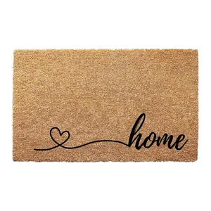 Sweet Home Doormat with Heart - Housewarming Welcome Door Mat, Decorative Front Door Mat, Entryway Decoration, Cozy Home Décor