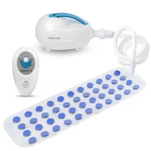 Portable Bubble Bath Mat Body Spa Massager - Waterproof Non-Slip Bubble Bath Mat with Suction Cup Bottom, Motorized Air Pump, And Adjustable Bubble Settings - Remote Control Included