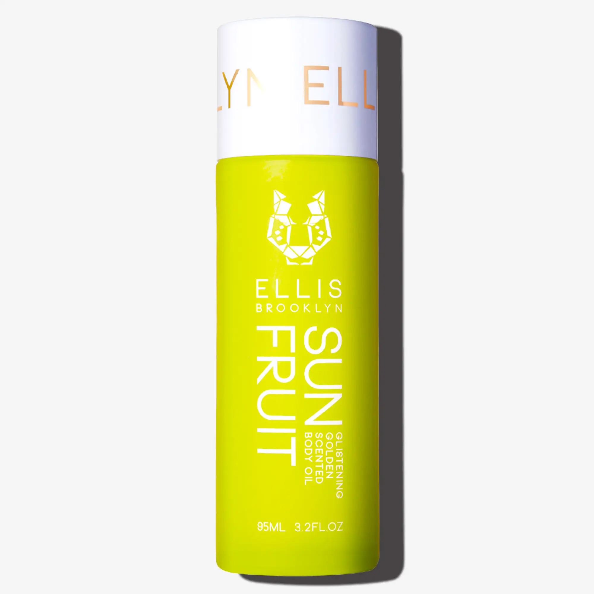 Ellis Brooklyn SUN FRUIT Glistening Golden Scented Body Oil - Floral Scent, Fruity Floral, Hydrating Body Oil with Jojoba Oils, Squalene, Calendula, Rice Bran, Fig, Bergamot, Jasmine, Vanilla, Coconut Skin Care Blend Soothing