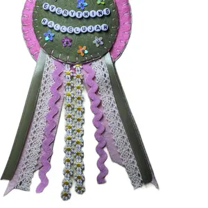 Whimsical Ribbon Badge, Personalized Decorative Gift Ribbon